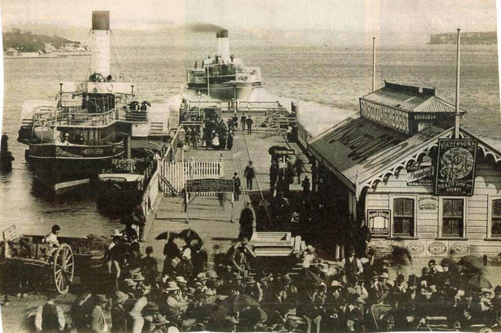 Manly Wharf 1880s