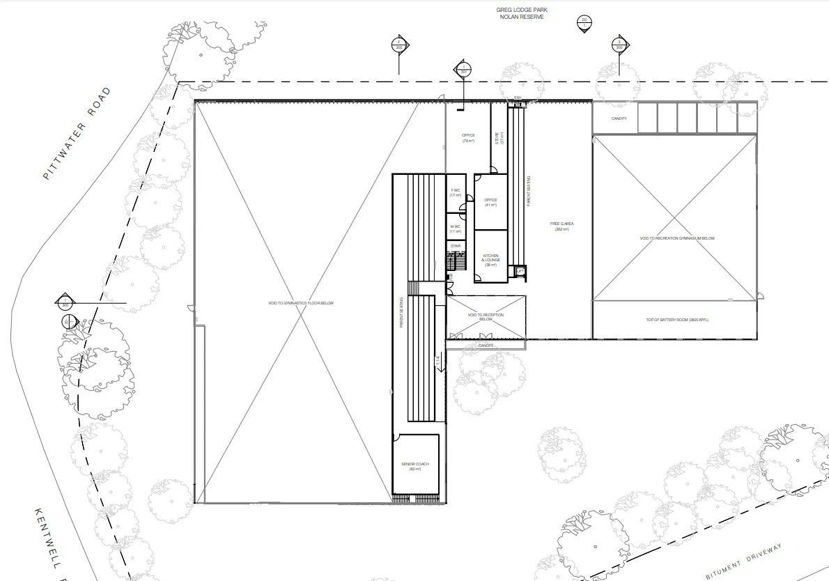 Aerial view of the proposed Centre of Excellence.